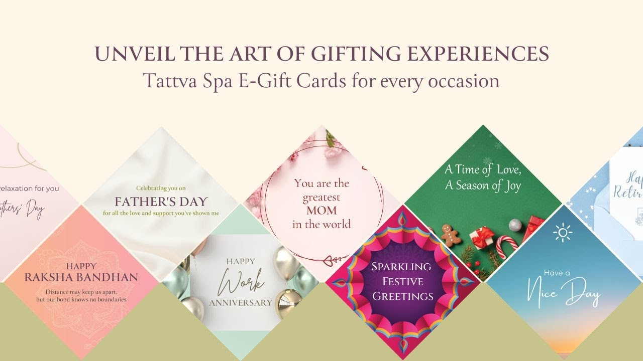 Tattva Spa E-Gift Cards: Elevate Your Gifting Experience with Personalized Wellness!