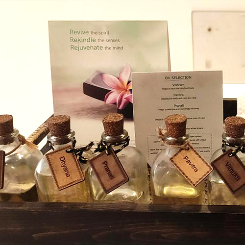 Oils used for spa therapies