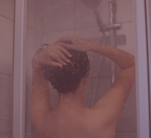 Guest enjoying a refreshing steam shower at Tattva Wellness Spa, enhancing relaxation, detoxification, and overall wellness.