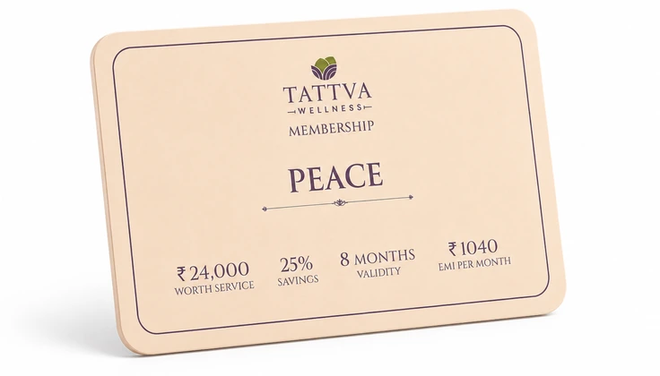Tattva Peace Membership card with benefits, savings and validity details