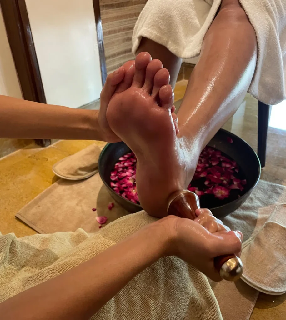 Tattva Spa’s foot massage therapy offering full-body relaxation and deeper healing.
