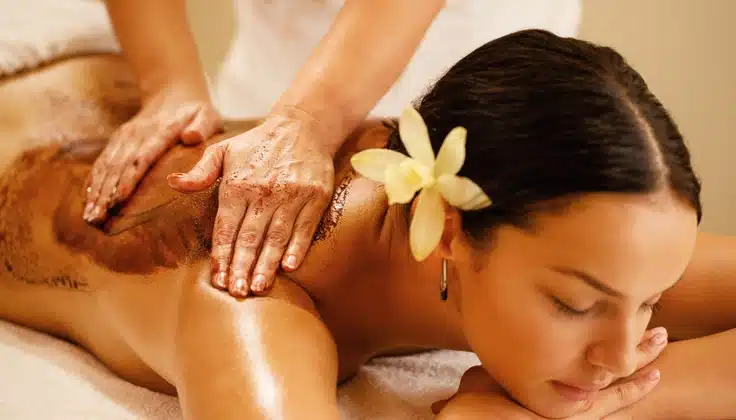Monsoon body care treatment with an illuminating face and body mask at Tattva Wellness Spa.