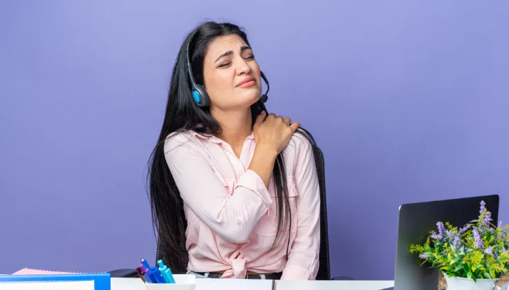 Freedom From Fatigue by relieving neck and shoulder tension caused by long work hours.