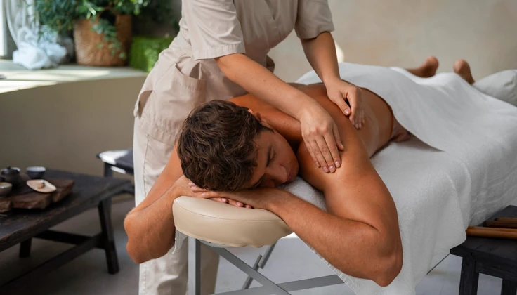 Jet Lag Therapy Massage to ease post-flight body tension.