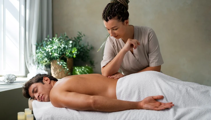 Jet Lag Therapy Massage for deep relaxation after a long journey.