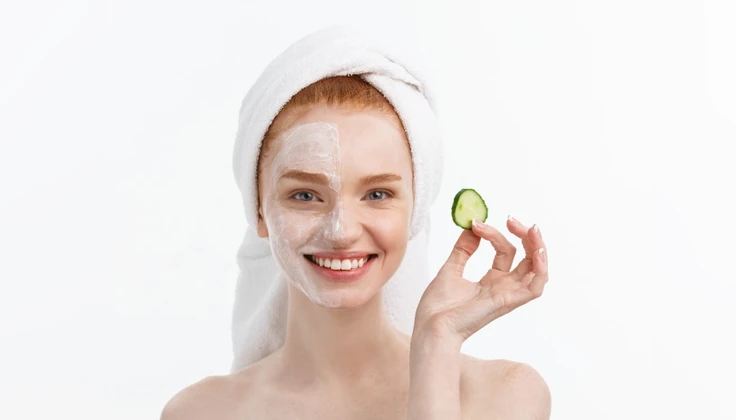 Pure Facial with a refreshing face mask for healthy-looking skin.